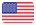 United States flag with red and white stripes and a blue field of stars.