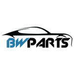 The BWPARTS logo featuring a stylized black outline of a car above the text "BWPARTS" with "BW" in blue.