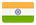 A pixelated representation of the Indian flag with horizontal stripes of saffron, white, and green.